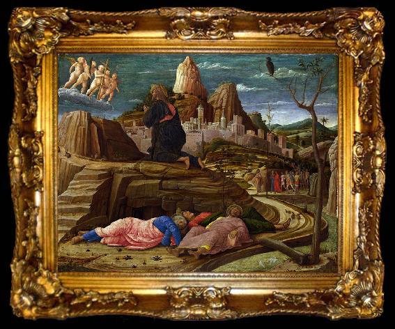 framed  Andrea Mantegna Agony in the Garden (mk08), ta009-2
